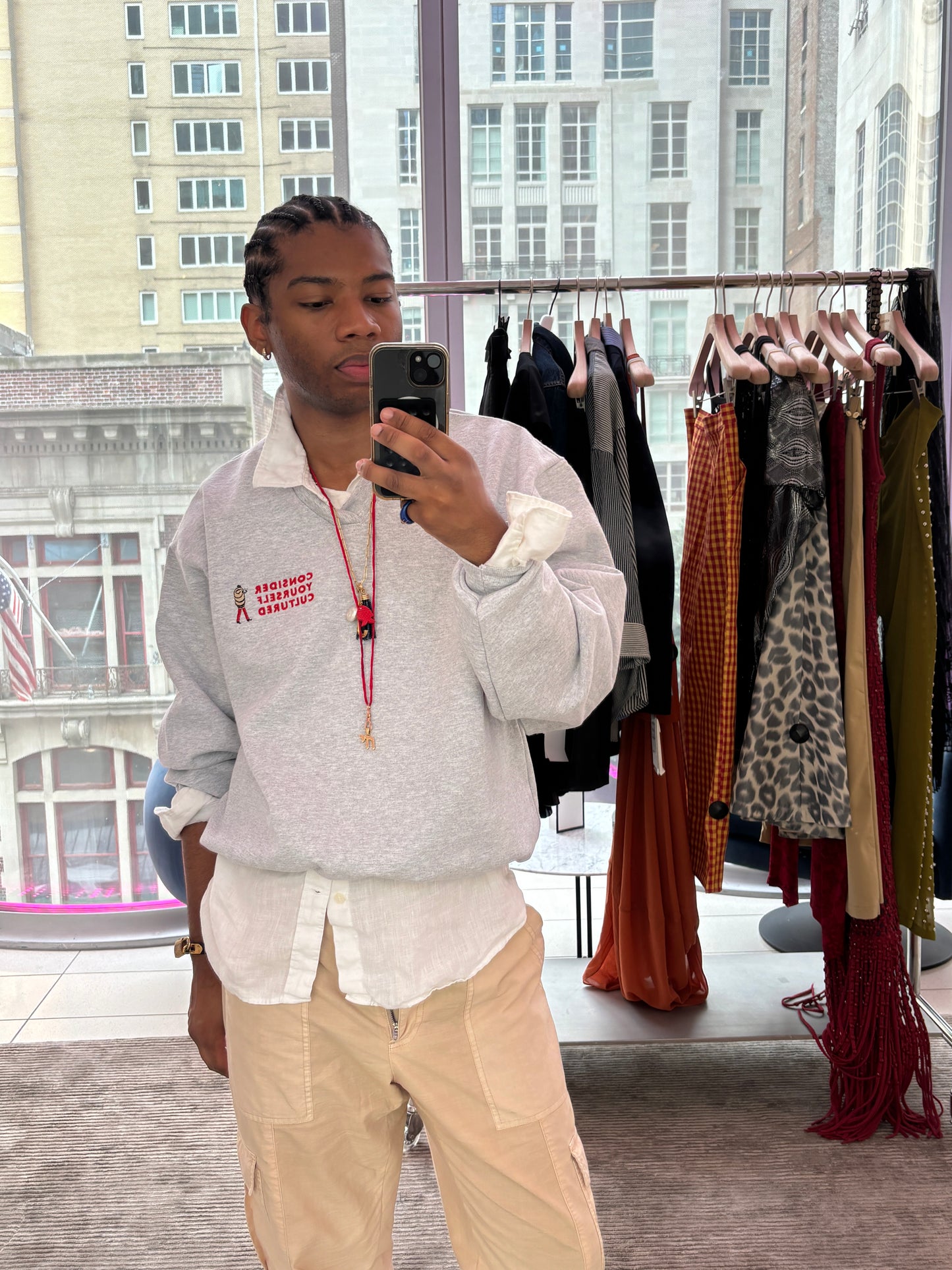 Consider Yourself Cultured V-Neck Sweatshirt